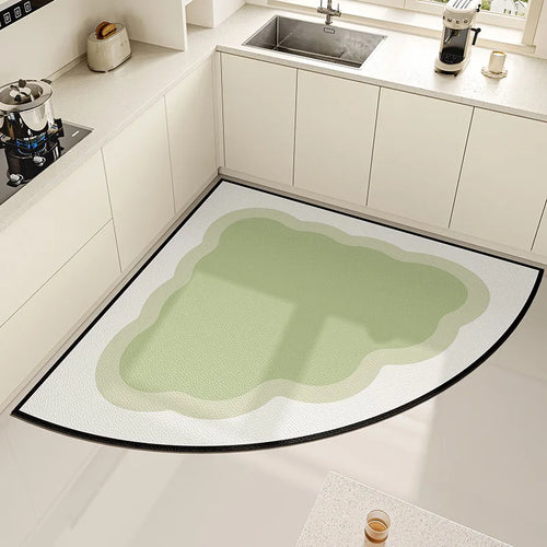 Slip-Guard Curved Kitchen Mat