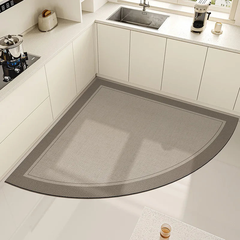 Slip-Guard Curved Kitchen Mat